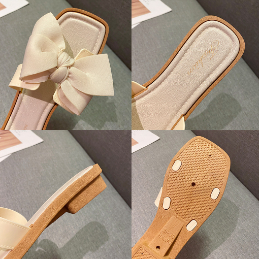 DOMMO - D6138 Sandal Wanita / Sandal Style Korea / Sandal Flat Wanita / Sandal Slop Wanita / Sandal Fashion Korea / Sandal Cewek / Sandal Pita