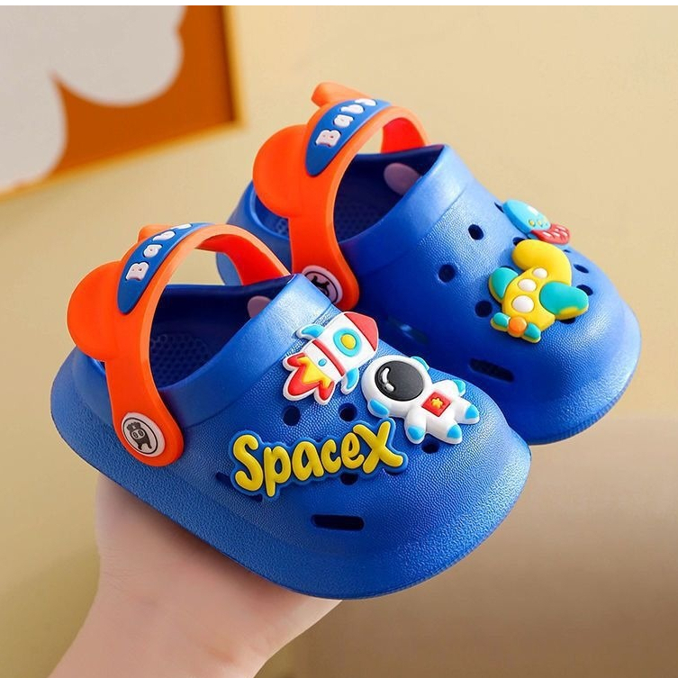 SH2119N GLORYKIDZ Sepatu sendal anak murah motif space X sendal balita karet import size 18-32