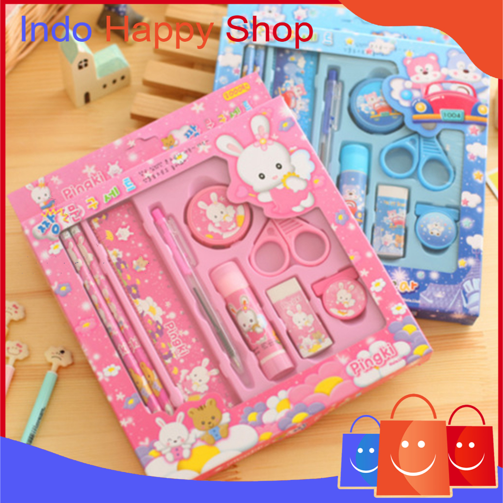 

⭐️ ⭐️Paket Alat Tulis Set 9 In 1 Mini Stationery Set Karakter Set Alat Tulis Anak Kado Souvenir