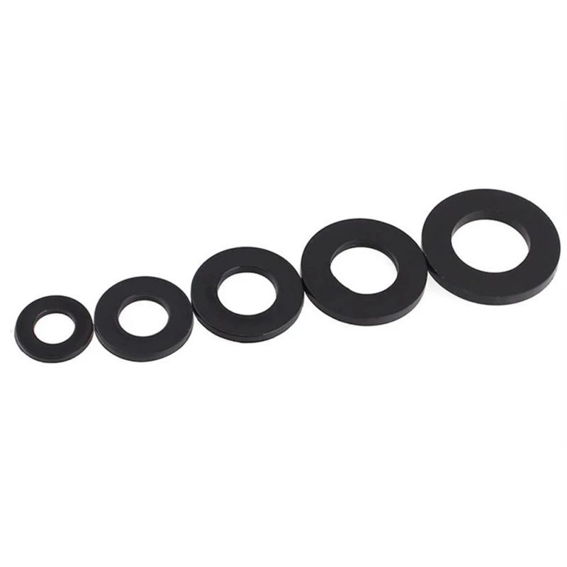 500pcs Ring Washer Flat Ring Plat Bahan Nilon Flat Washer Gasket Insulation Ring M2-M10