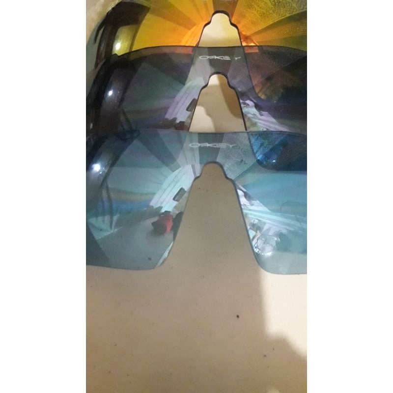 kaca mata lenns 4 set warna oakley original hanya lens tampa bingkai.baru