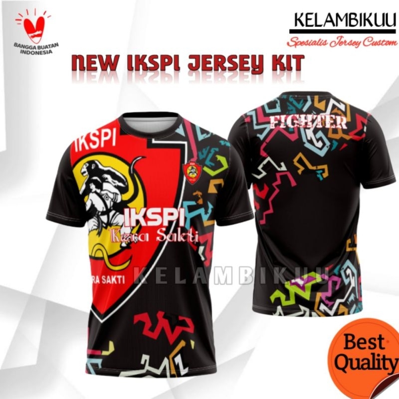 JERSEY PENCAK SILAT IKSPI KERA SAKTI PRINTING TERBARU/BAJU KAOS BELA DIRI IKSPI KERA SAKTI CUSTOM TE