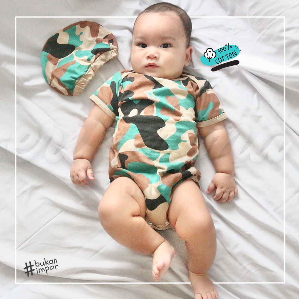 ❤️ jumper bayi baju bayi lucu TNI Abri tentara baju anak ❤️