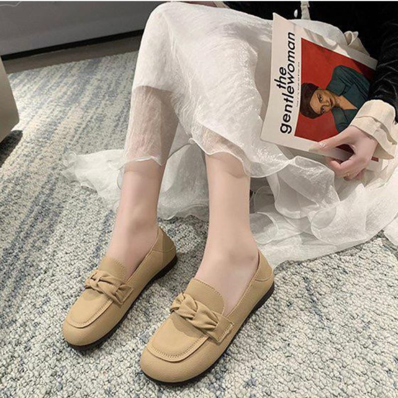 Sepatu Flat Wanita 0211710 Flat Import TRIM Slip On