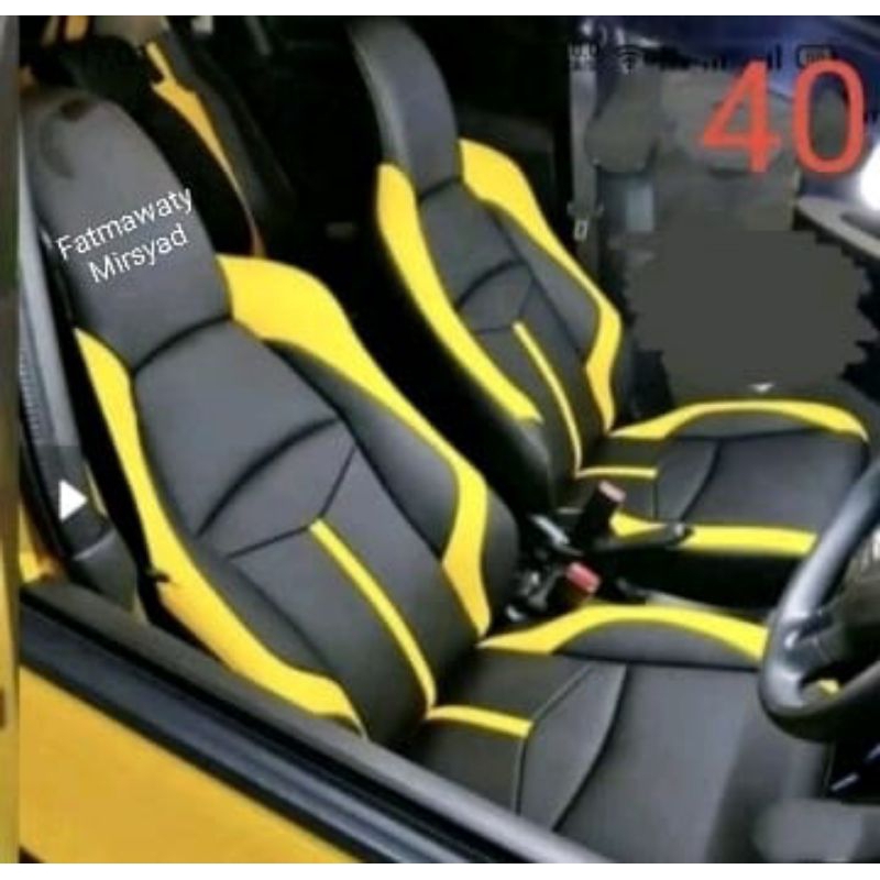 Cover Jok New Agya 2023 Bahan MBtech+bordir nama