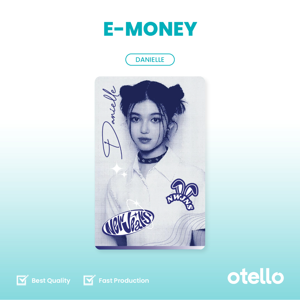 Kartu eMoney New Jeans Merchandise KPOP e-Money eToll Bunnies Tokki K-Pop Fans