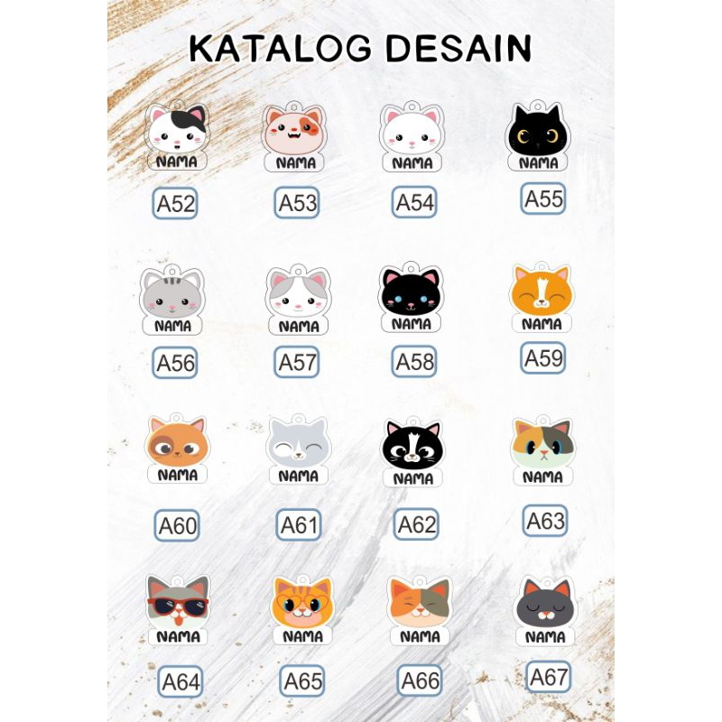 KALUNG KUCING DAN ANJING CUSTOM NAMA