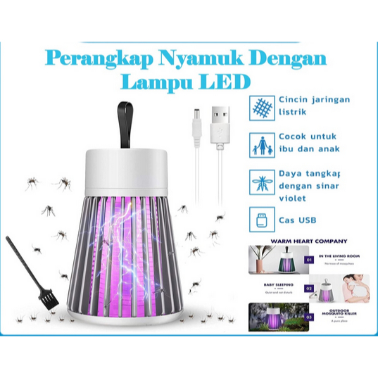 [OL] Mosquito Killer Lamp USB Pembasmi Nyamuk Serangga Elektrik Aman Untuk Anak Dan Kluarga