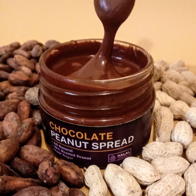 

MESEM Selai Dark Chocolate Peanut 250gram| Dark Chocolate Peanut Spread 250 gram, 150 gram, 50% Roasted Peanut, 25% Cacao