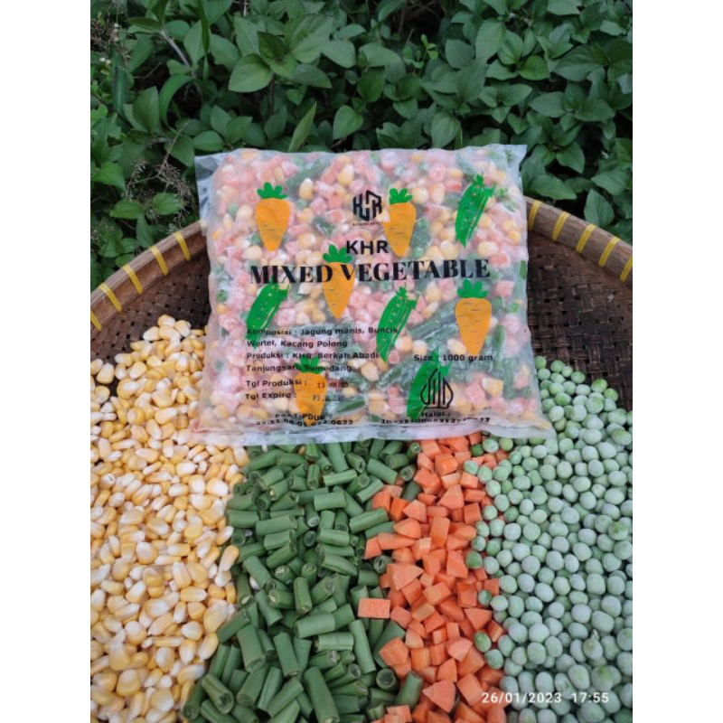 

MIX VEGETABLE 1KG 4WAYS PREMIUM