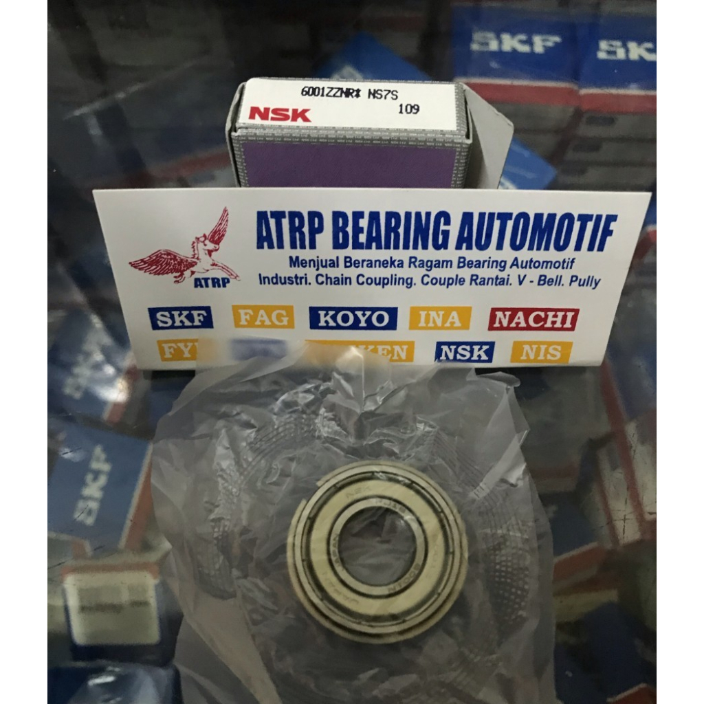 BALL BEARING 6001 ZZ NR 6001ZZNR NSK JAPAN ORIGINAL