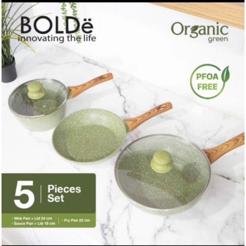 BOLDe Super Pan Organic Green 5Pcs/Super Pan BOLDe 5pcs