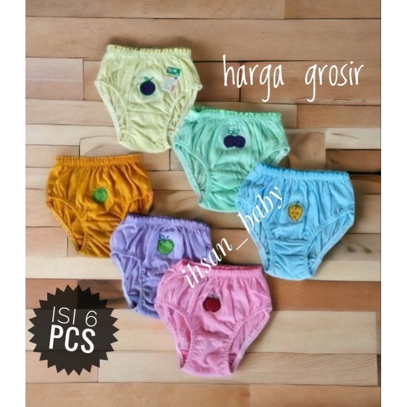 6 pcs celana dalam anak