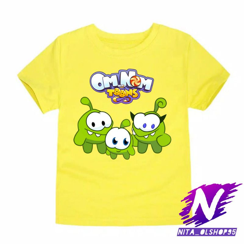 baju anak kaos anak om nom toons