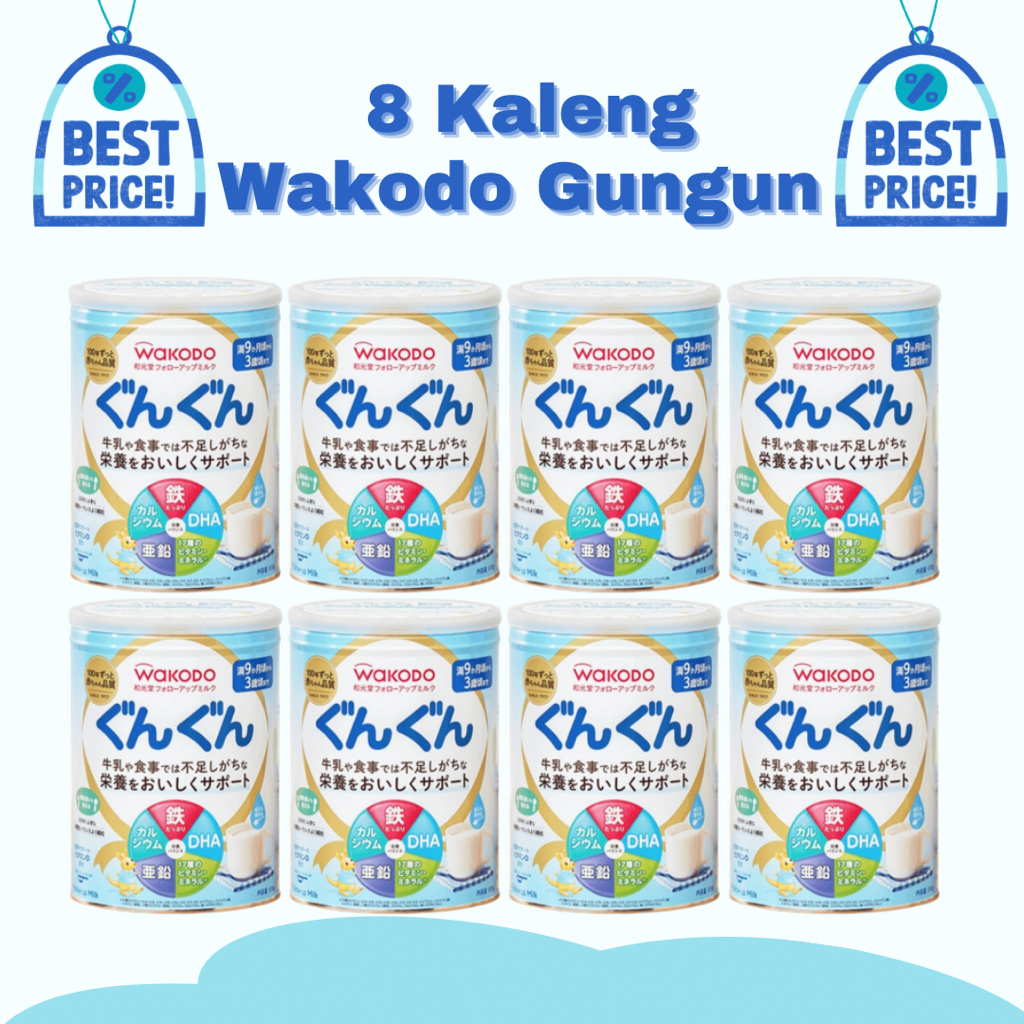 Susu Formula Jepang Wakodo Gungun (12 bln+) GROSIR 8 kaleng