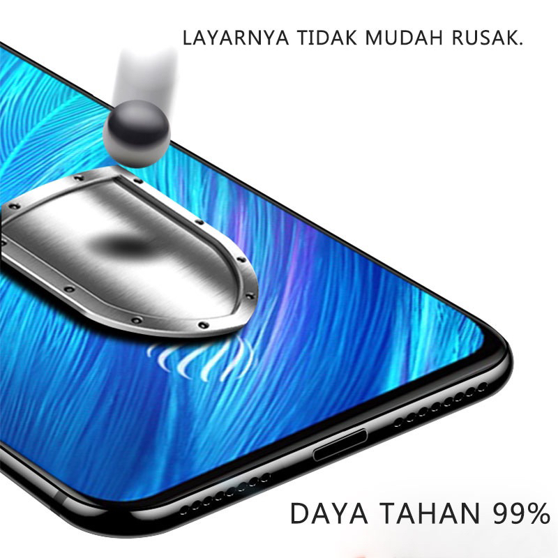 Tempered Glass Full Layar Oppo F1 F1+ F1s F1F F1fw F3 F3+ F5 F7 F9 Pro F11 Pro F15 F17 F19 Pro F19 Pro+