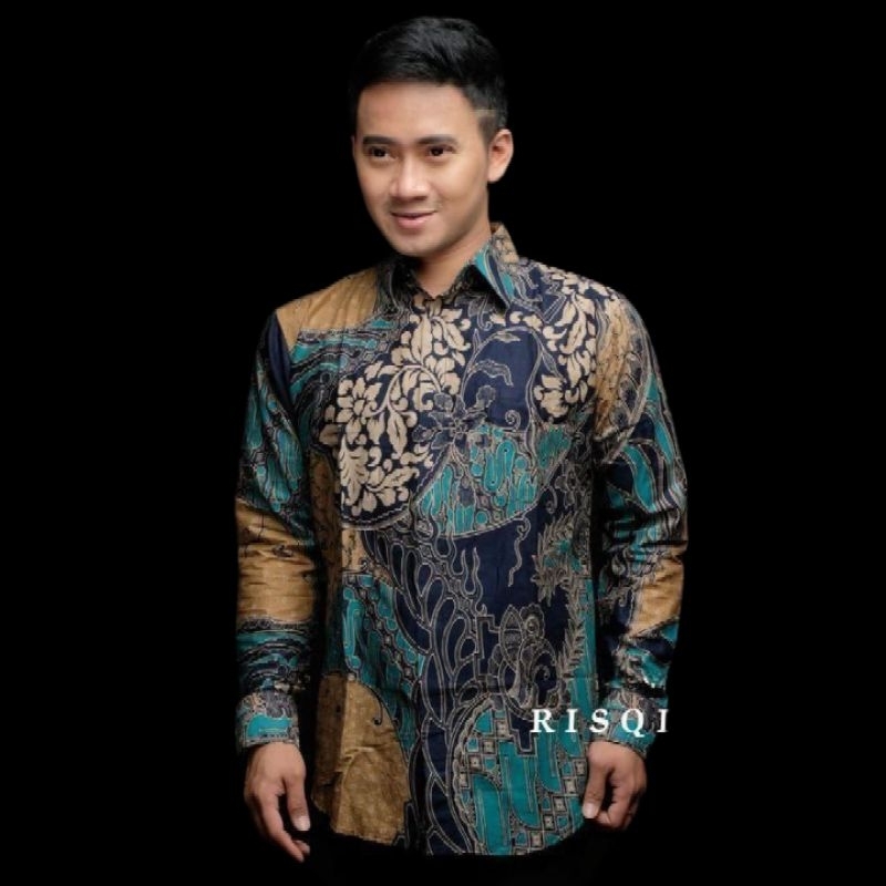 Kemeja batik pria lengan panjang reguler terlaris | Batik pria lengan panjang premium