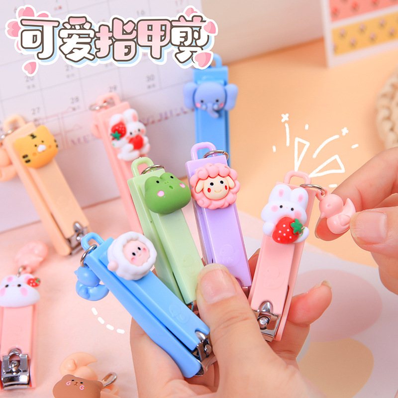 GKAL/BL2 Pemotong potongan Gunting Kuku Animal lucu nail clipper motif buah beruang biru pink tebal lucu imut anak cewek hijau bunga kelinci mawar creame putih bear  kecil bunny cute kaki tangan frog tiger kuning purple sheep bear