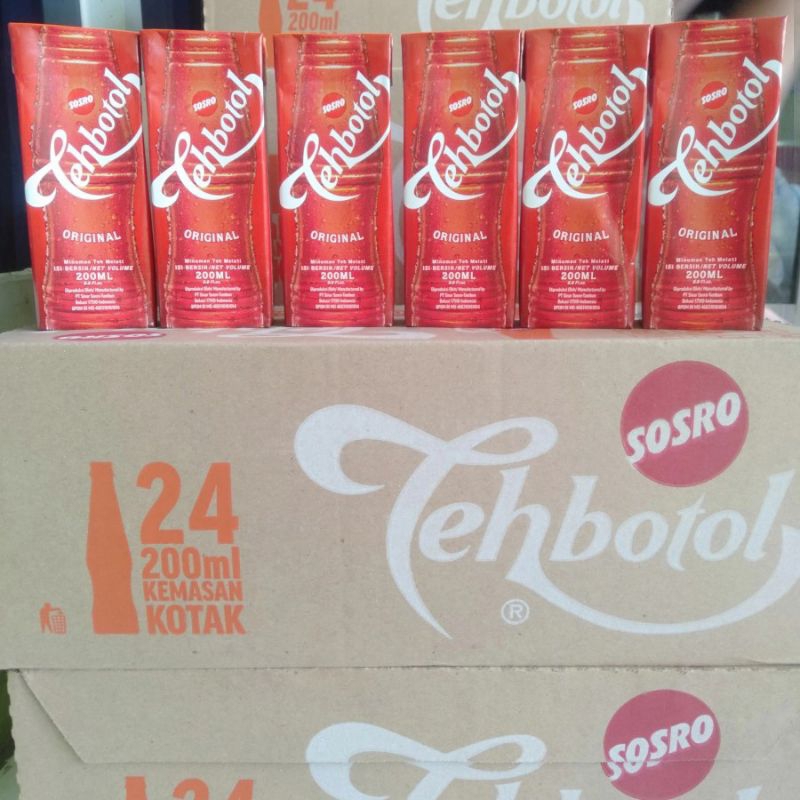 

Teh Botol Sosro Kotak 24pcs ukuran 200ml