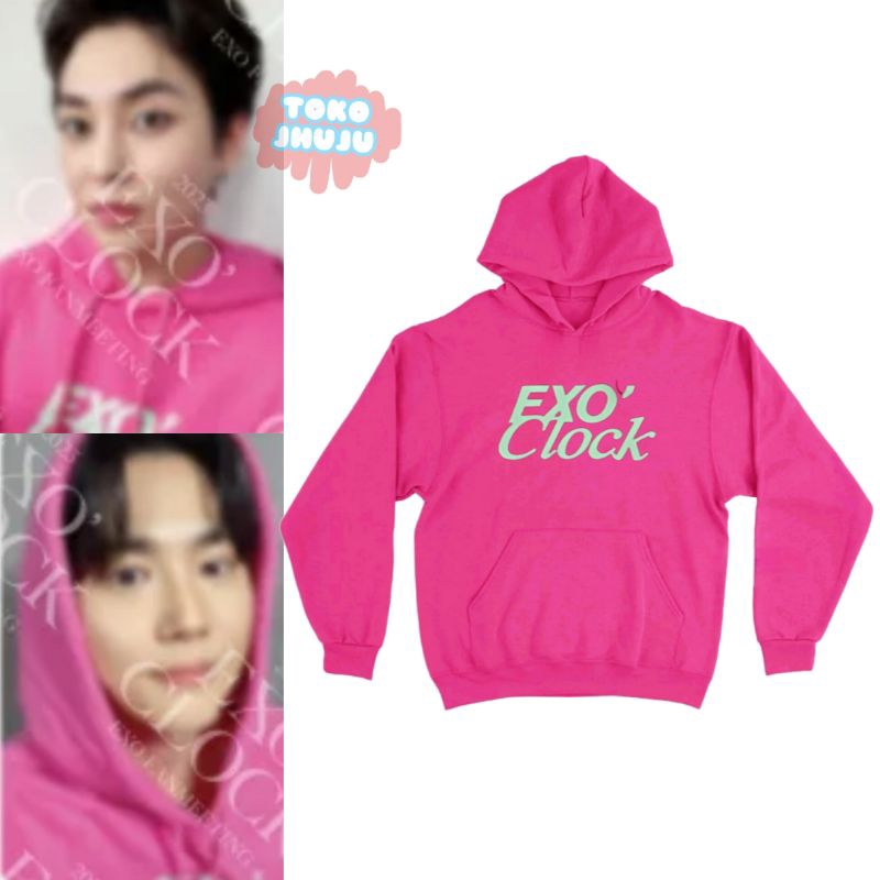 Hoodie Jumper Xiumin Suho Exo 2023 Fan Meeting EXO CLOCK VER.1