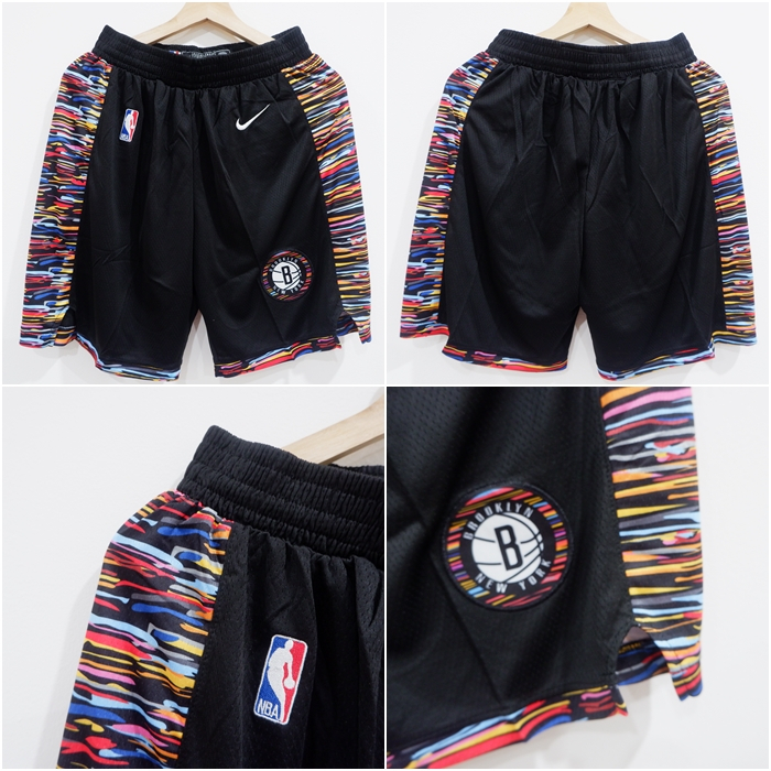 CELANA BASKET IMPORT BROOKLYN NETS CITY EDITION HITAM 20/21