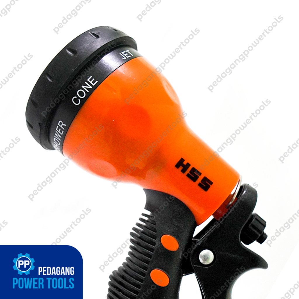 HSS Kepala Semprotan Air 7 Arah Posisi Plastik Water Hose Nozzle Taman