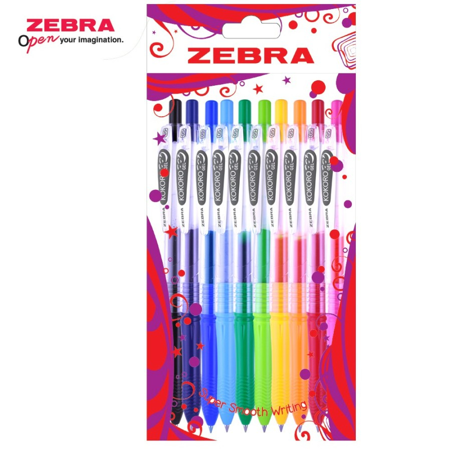 

Zebra Kokoro Set 10 (All Colour in 1 Set) / LENGKAP SEMUA WARNA