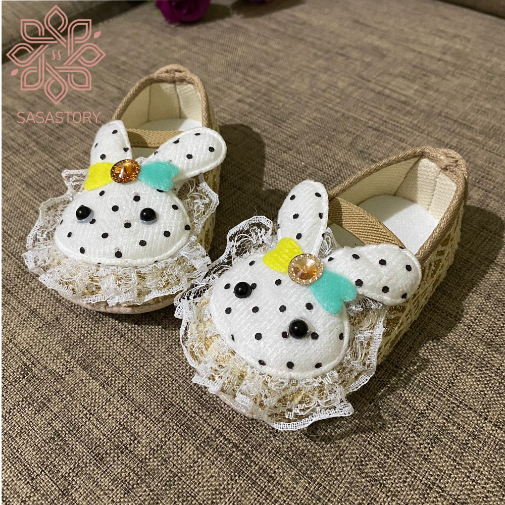 SEPATU PREWALKER BABY BAYI ANAK PEREMPUAN BONEKA KELINCI 0-12 BULAN FP12