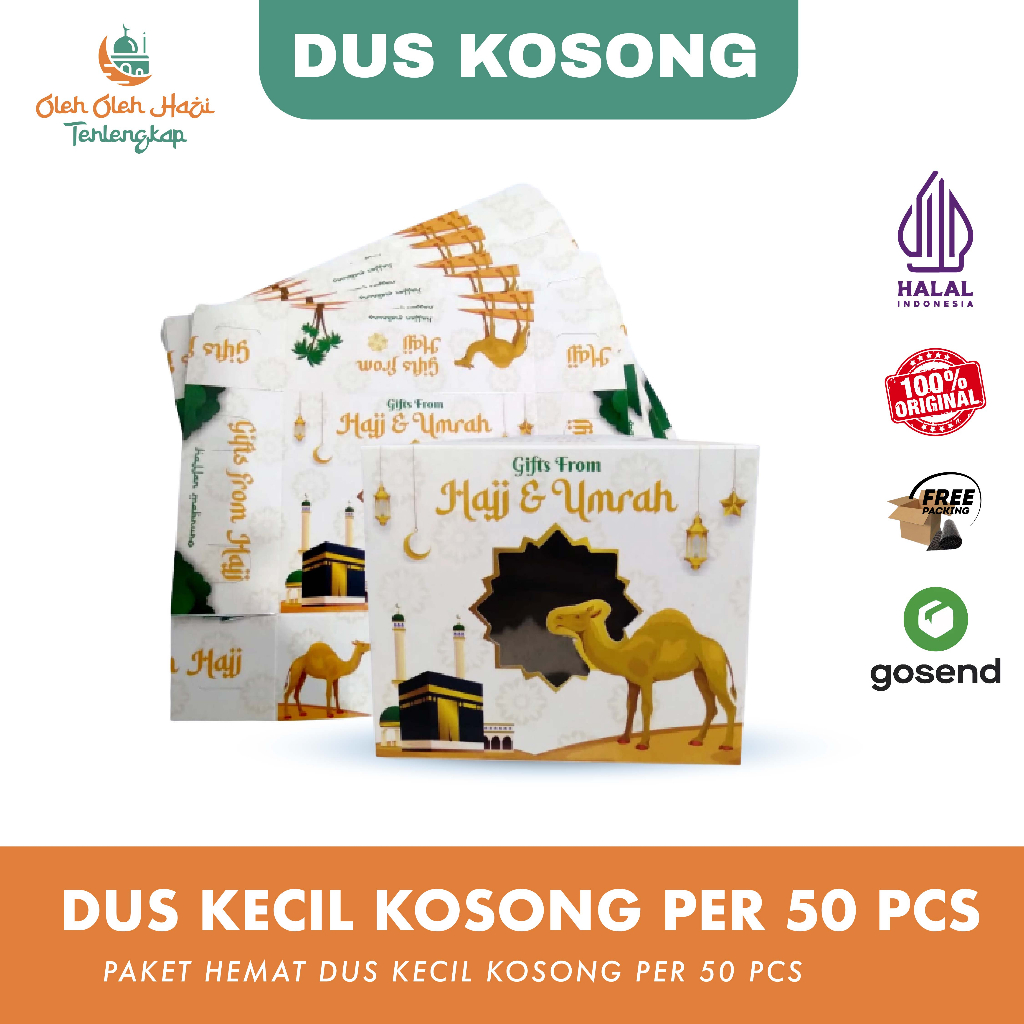 

Kardus KECIL Kosong Oleh oleh Haji dan Umroh 50Pcs / Dus kecil Kosong Paket Oleh Oleh Haji murah