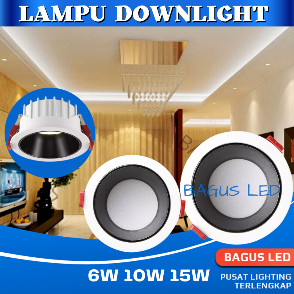 Lampu Downlight Plafon LED Ceiling Light High Quality Bergaransi