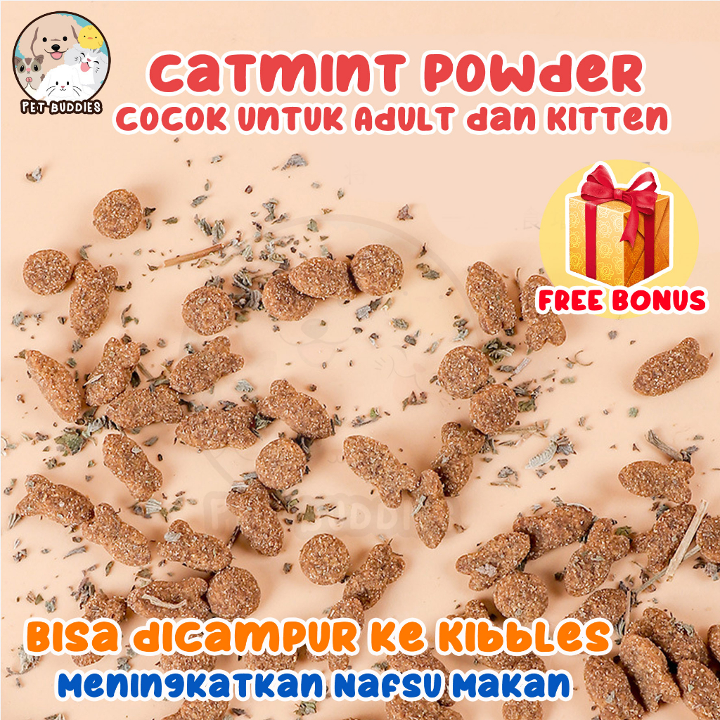 [FREE BONUS]Natural Catnip/Catmint Powder Snack Makanan Kucing Cat Toy