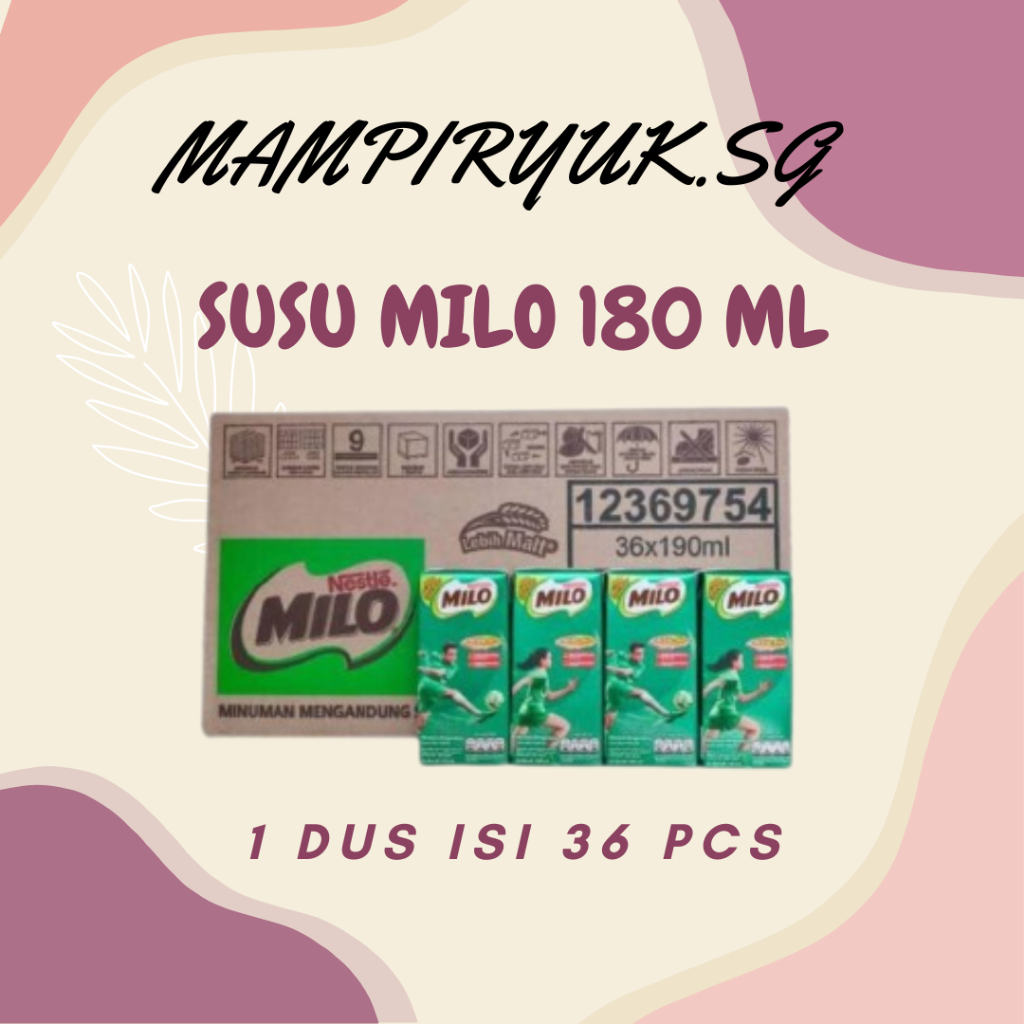 

[DUS/ KATRON] MILO SUSU UHT ACTIV GO KOTAK 180ML 1 DUS ISI 36 PCS