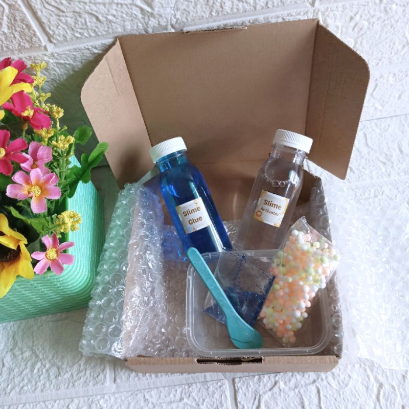 Mainan Edukasi DIY Slime Kit Clay Slem Challenge