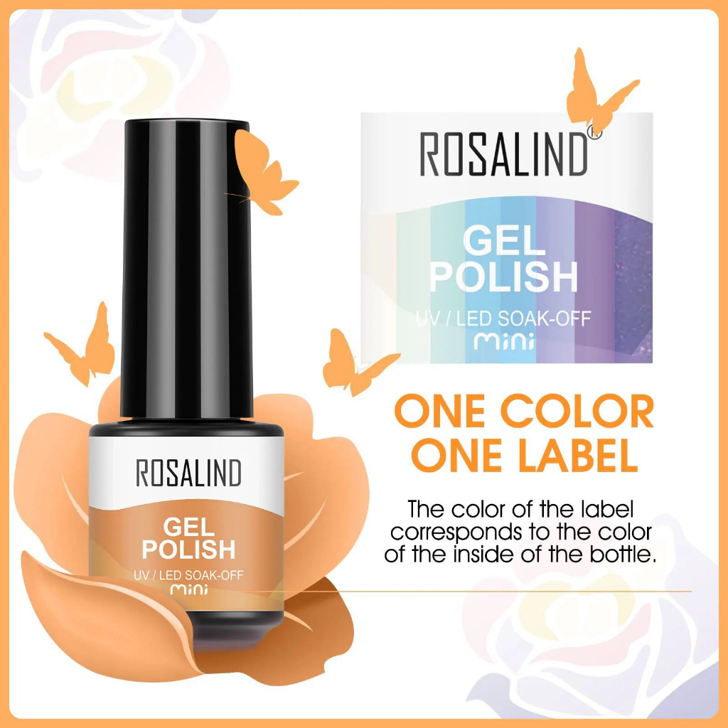 1 SET KUTEK Rosalind UV GEL Polish 1 Box (gift box) isi 40 pcs | kutek 1 box | kutek gel uv | kutek per box