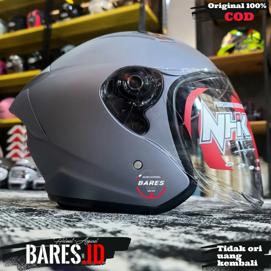 Helm NHK R1 Elite Grey Doff Single Visor