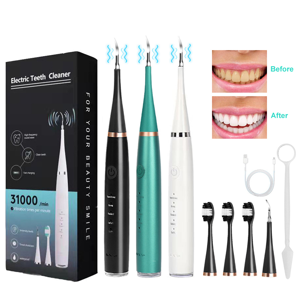 Ultrasonic Tooth Cleaner Whitening Dental Scaler Sikat Gigi Elektrik