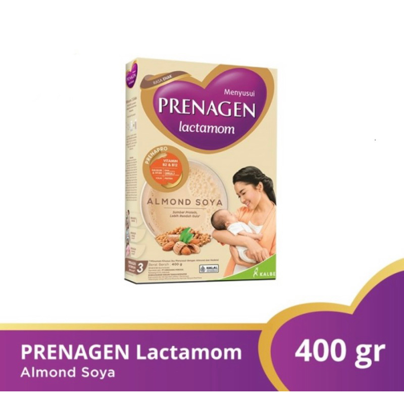 Prenagen lactamom almond soya 400 gram ( susu nutrisi lengkap ibu menyusui )