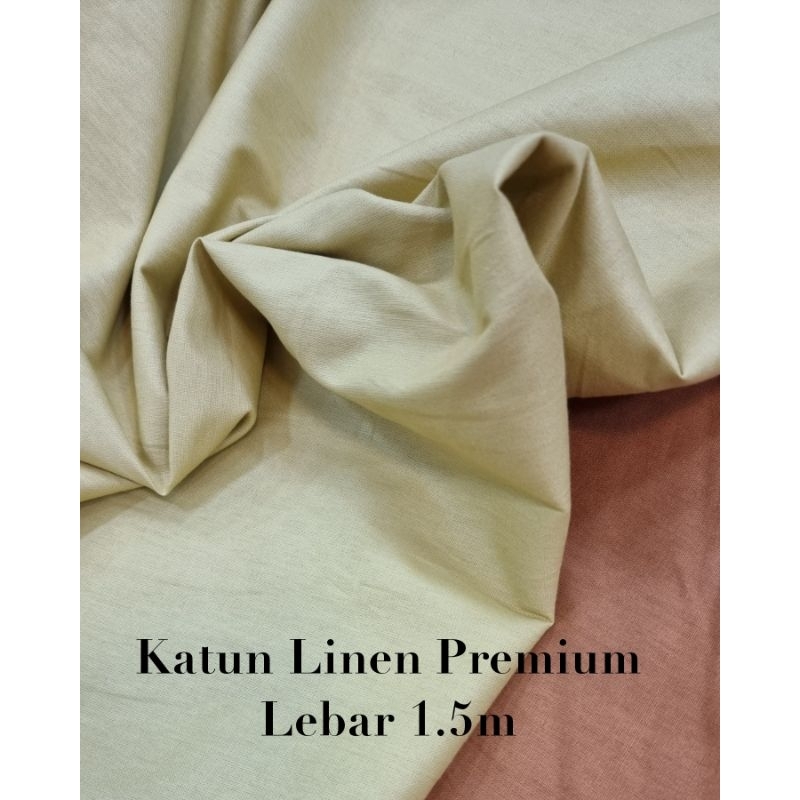 Katun Linen Polos Premium Rami