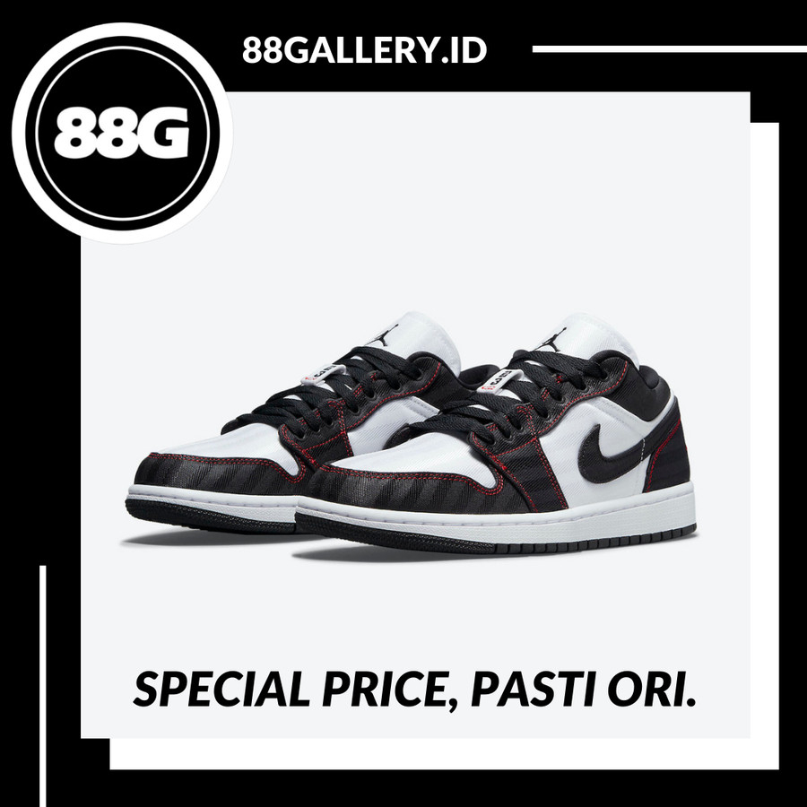 Air Jordan 1 Low Utility Black White Gym Red