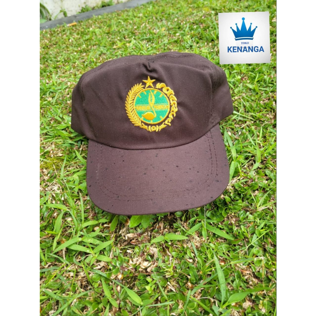 Topi Pramuka Siaga SD laki laki dan perempuan Topi seragam pramuka siaga SD Topi coklat pramuka siag