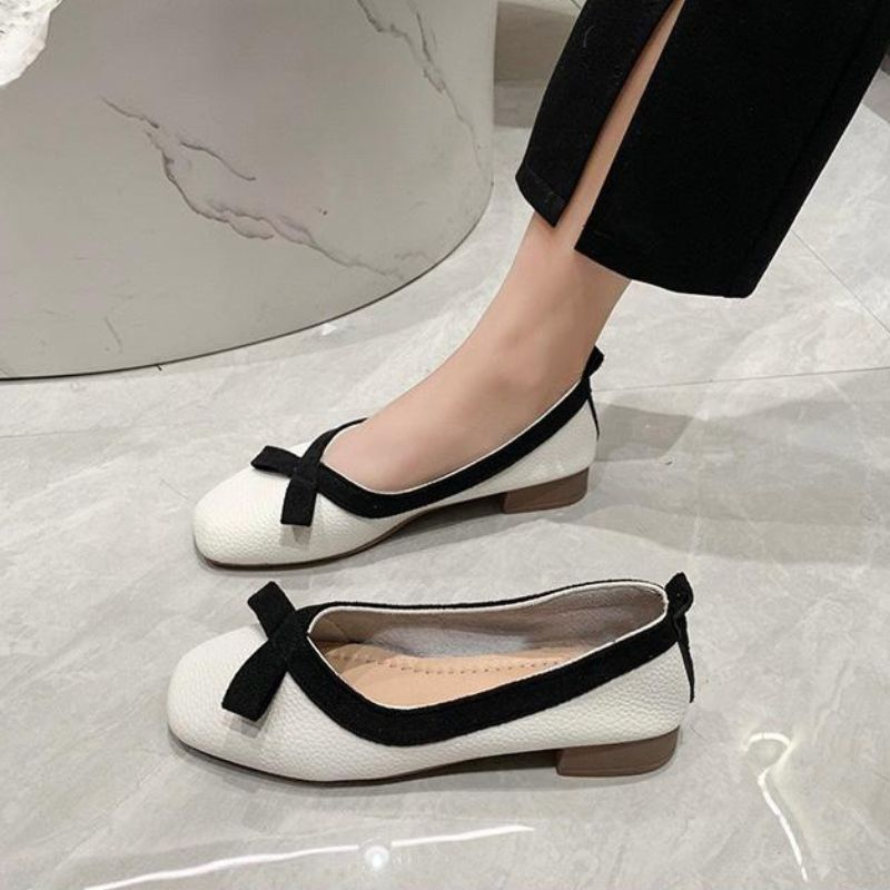 21170 Sepatu round toe shoes kekinian sepatu kerja wanita terbaru