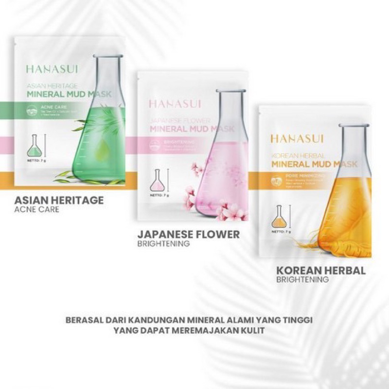 HANASUI Mineral Mud Mask-7g / Japanese Flower | Asian Heritage | Korean Herbal