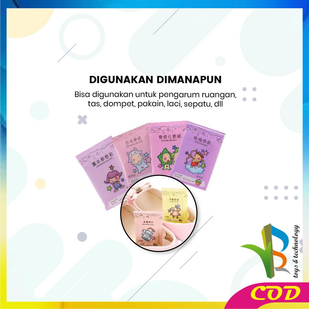 RB-C835 Pengharum Ruangan Sachet Pewangi Ruangan Aromaterapi / Parfum Ruangan Saset Mini Pewangi Lemari Pakaian / Pewangi Mobil / Pewangi Mini Ruangan