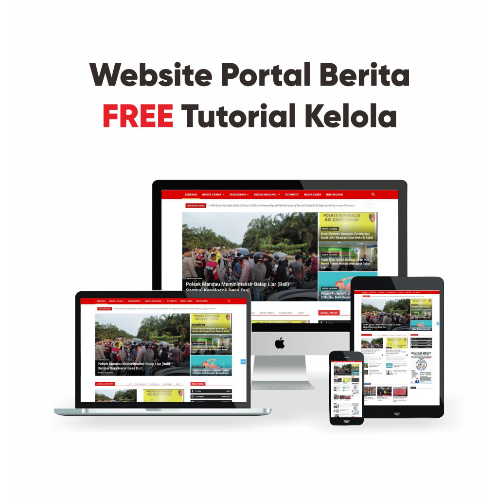 Paket Website Portal Berita Gratis Tutorial Admin