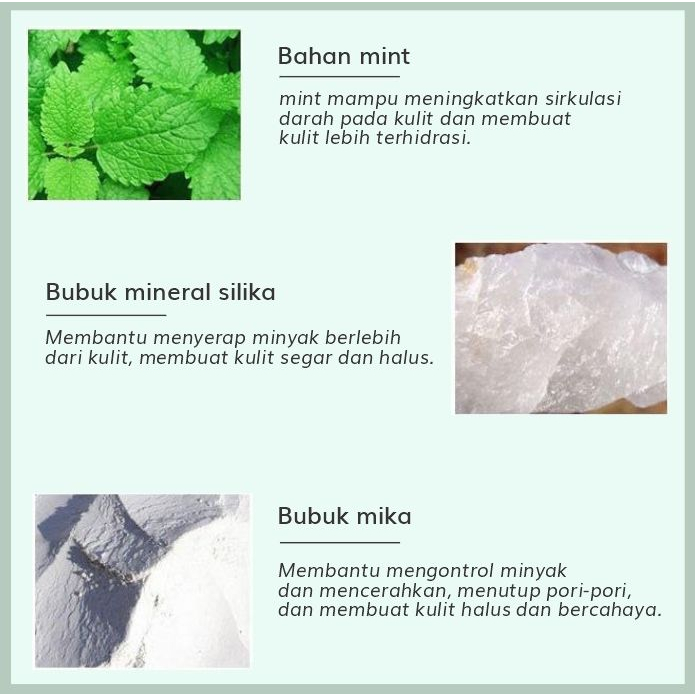 Bedak Tabur Dry Cool Mineral Loose Powder Lembut dan Ringan