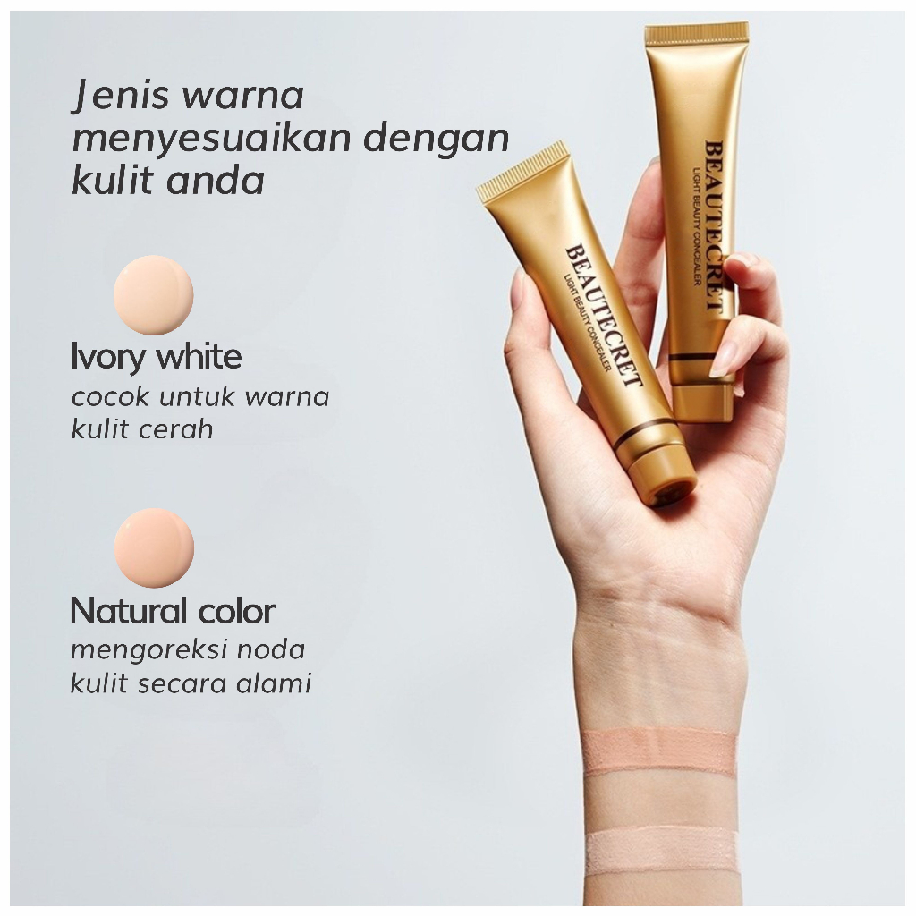 Beautecret Light Beauty Concealer Natural Color Menutupi Noda Pada Wajah