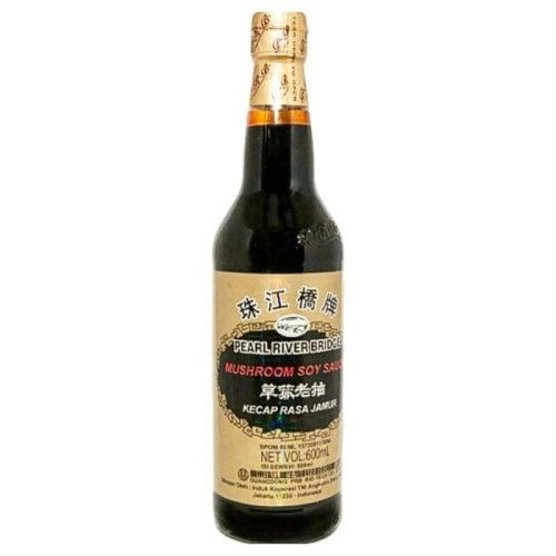 

Pearl River Bridge Soy Sauce Mushroom Kecap Jamur Hitam 600ml + (PENGAMAN PRODUK)