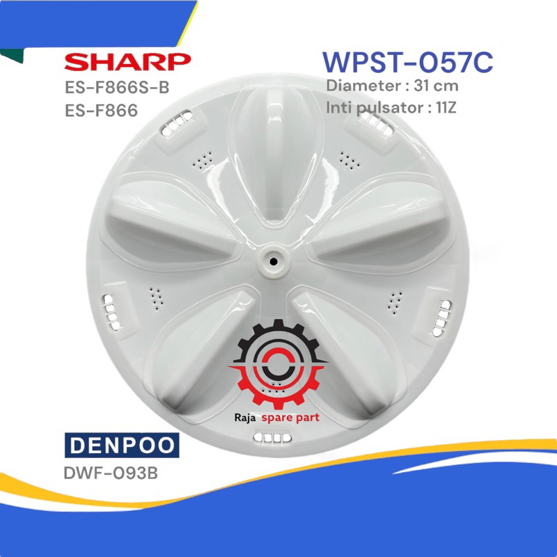 PULSATOR MESIN CUCI SHARP 1 TABUNG DIAMETER 31 CM GIGI 11