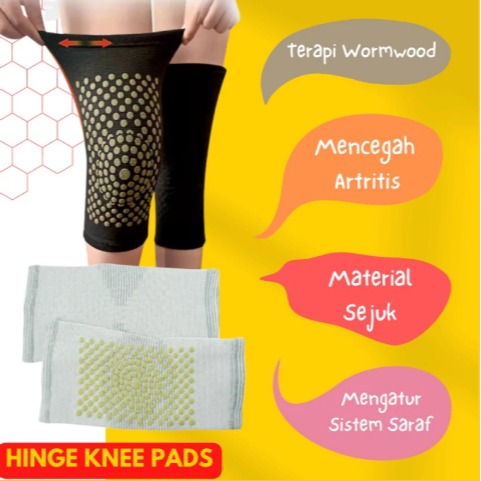 1 pasang Hinge knee pads Terapi / Lutut tourmaline kesehatan penghangat lutut