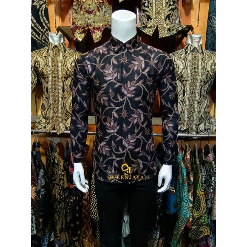 kkemejan Pria Lengan Panjang Slimfit Modern Batik Slimfit Pria batik pria lengan panjang batik simfit